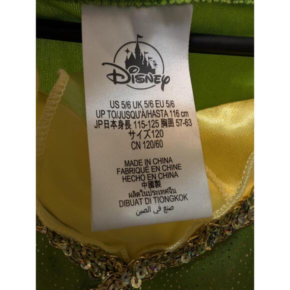 Disguise Disney Tiana Girls 5-6 Princess & The Frog Halloween Costume Dress - Picture 11 of 12